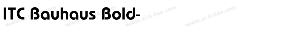ITC Bauhaus Bold字体转换